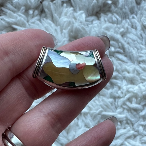 Eric‎ Grossbardt Magnolia Inlay Pendant